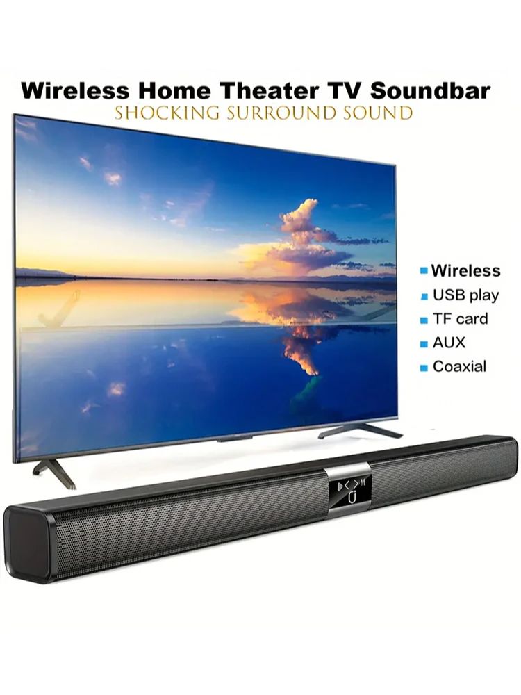 Home Cinema With Wireless Rear Speakers - Soundbar Kino-Soundbar Hifi Kabelloser Bluetooth-Lautsprecher Heimkino