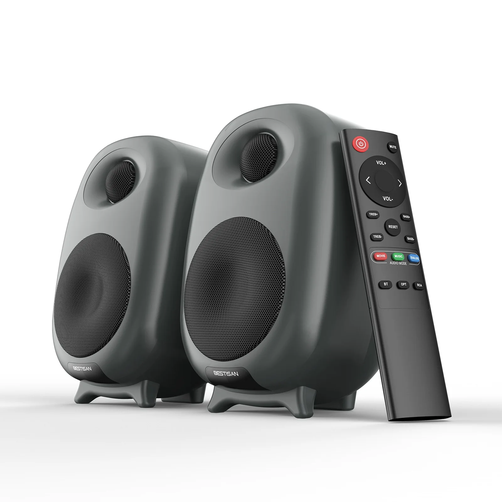Home Cinema With Wireless Rear Speakers - Bestisan SR06 80W Gaming Bluetooth Regallautsprecher