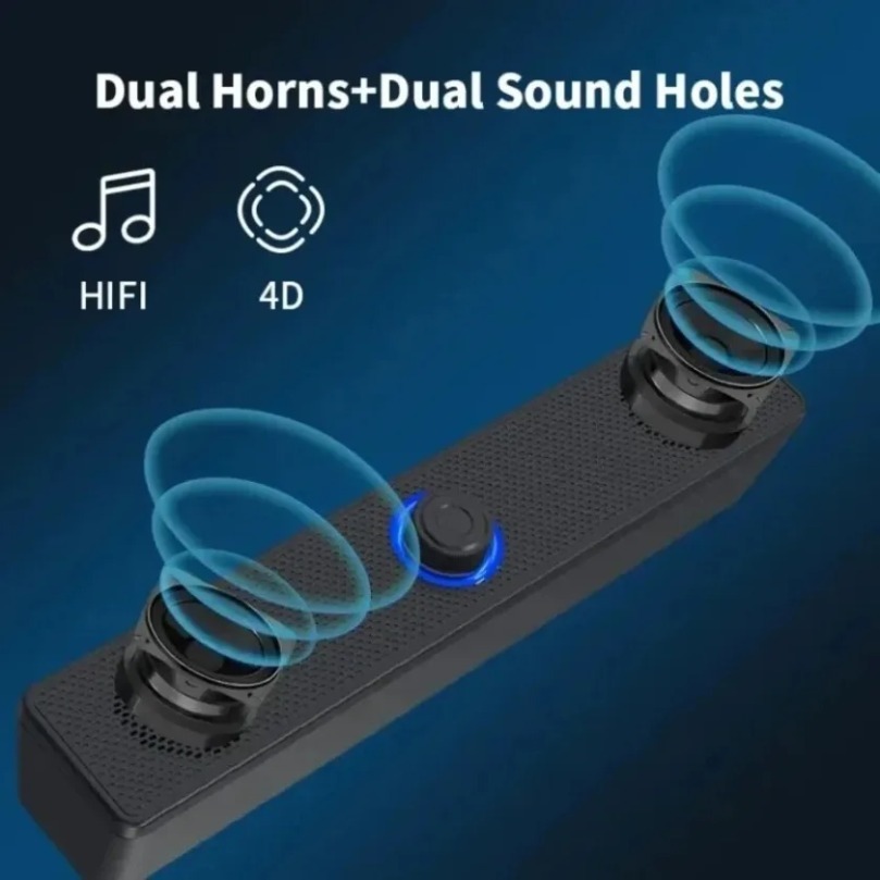 Home Cinema Wireless Speakers - Kabellose Bluetooth- und PC-Soundbar, kabelgebundener Lautsprecher,