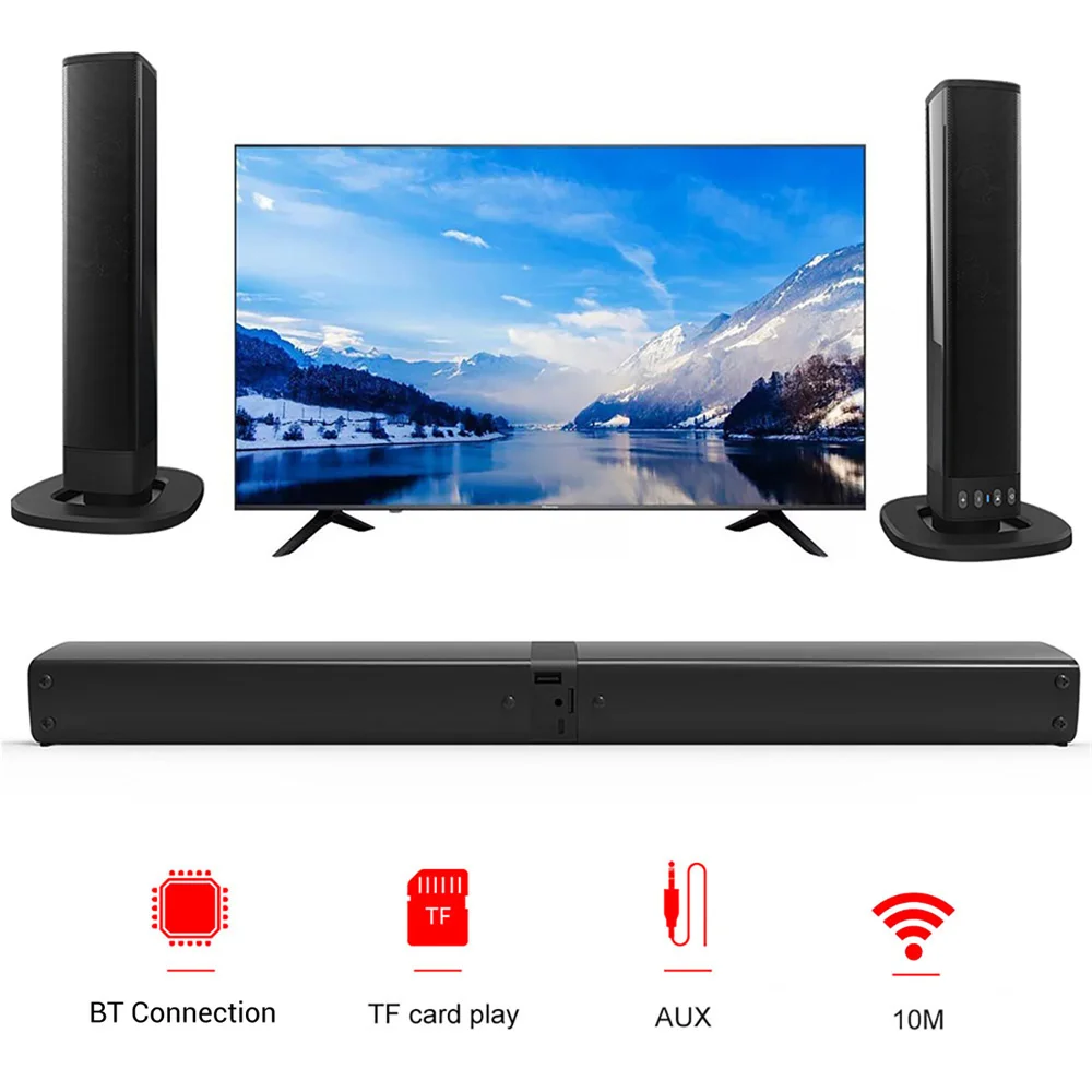 Drahtlose Bluetooth-TV-Soundba – Home Cinema Wireless Speakers Bewertung und Preis