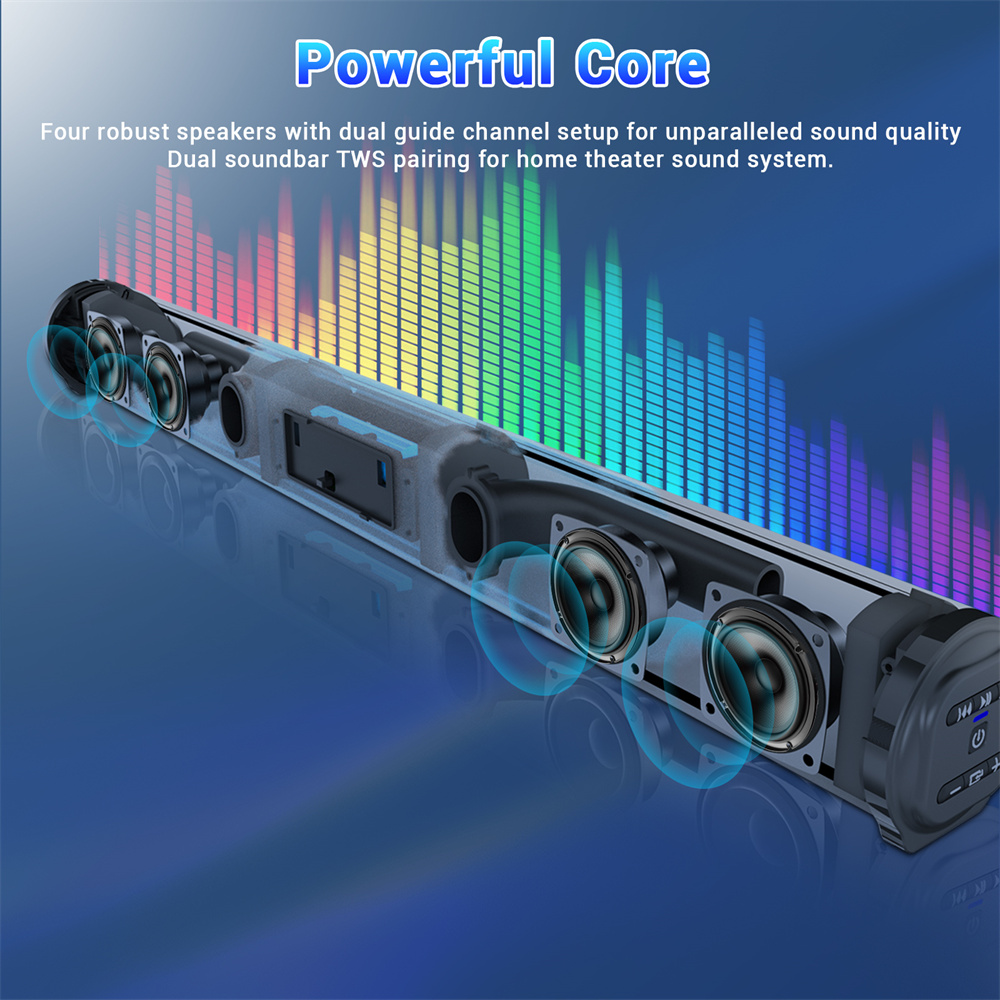 Sound Bar TV Sound System Blue – Home Cinema Wireless Speakers Bewertung und Preis