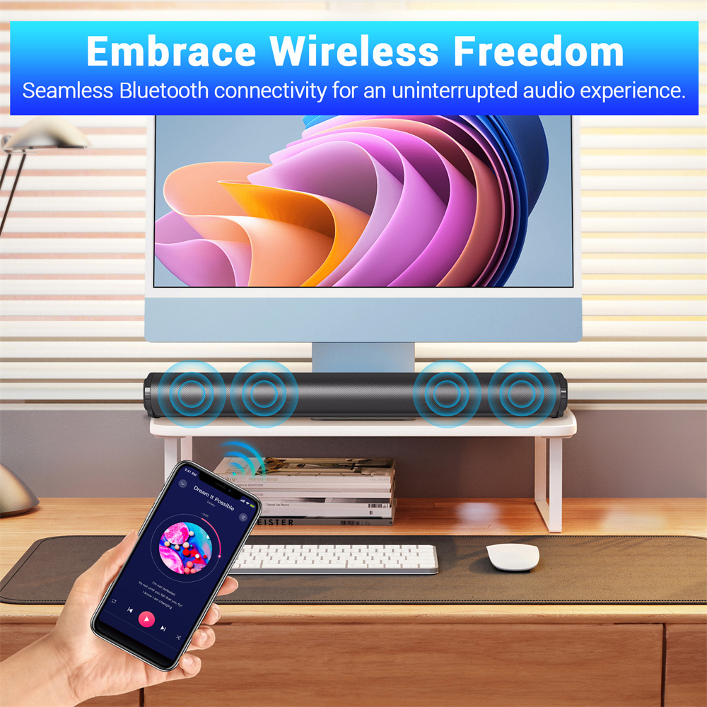 Sound Bar TV Sound System Blue – Home Cinema Wireless Speakers Bewertung und Preis