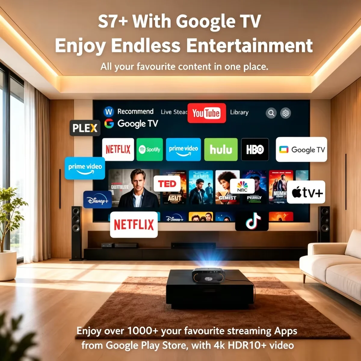 S7 4200ANSI Native 1080P 4K UH – Home Cinema With Wireless Rear Speakers Bewertung und Preis