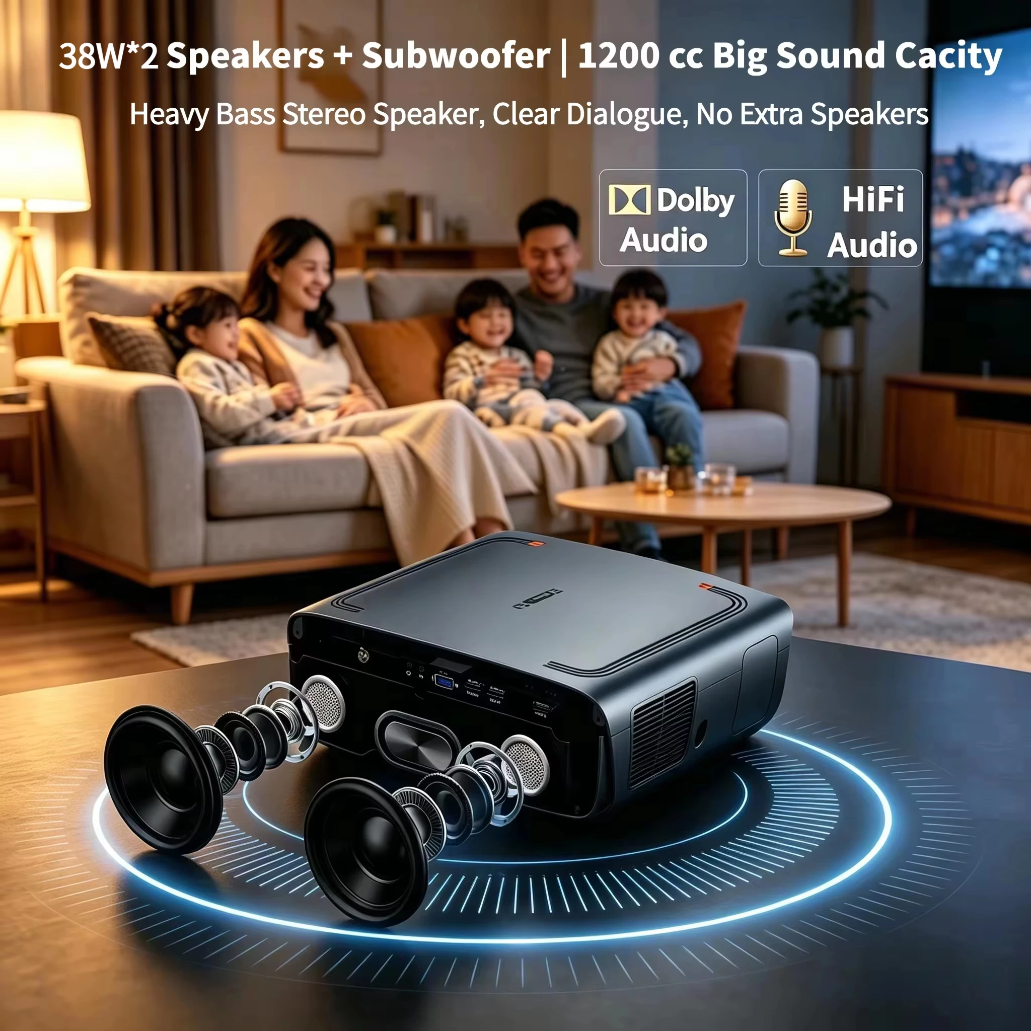 S7 4200ANSI Native 1080P 4K UH – Home Cinema With Wireless Rear Speakers Bewertung und Preis