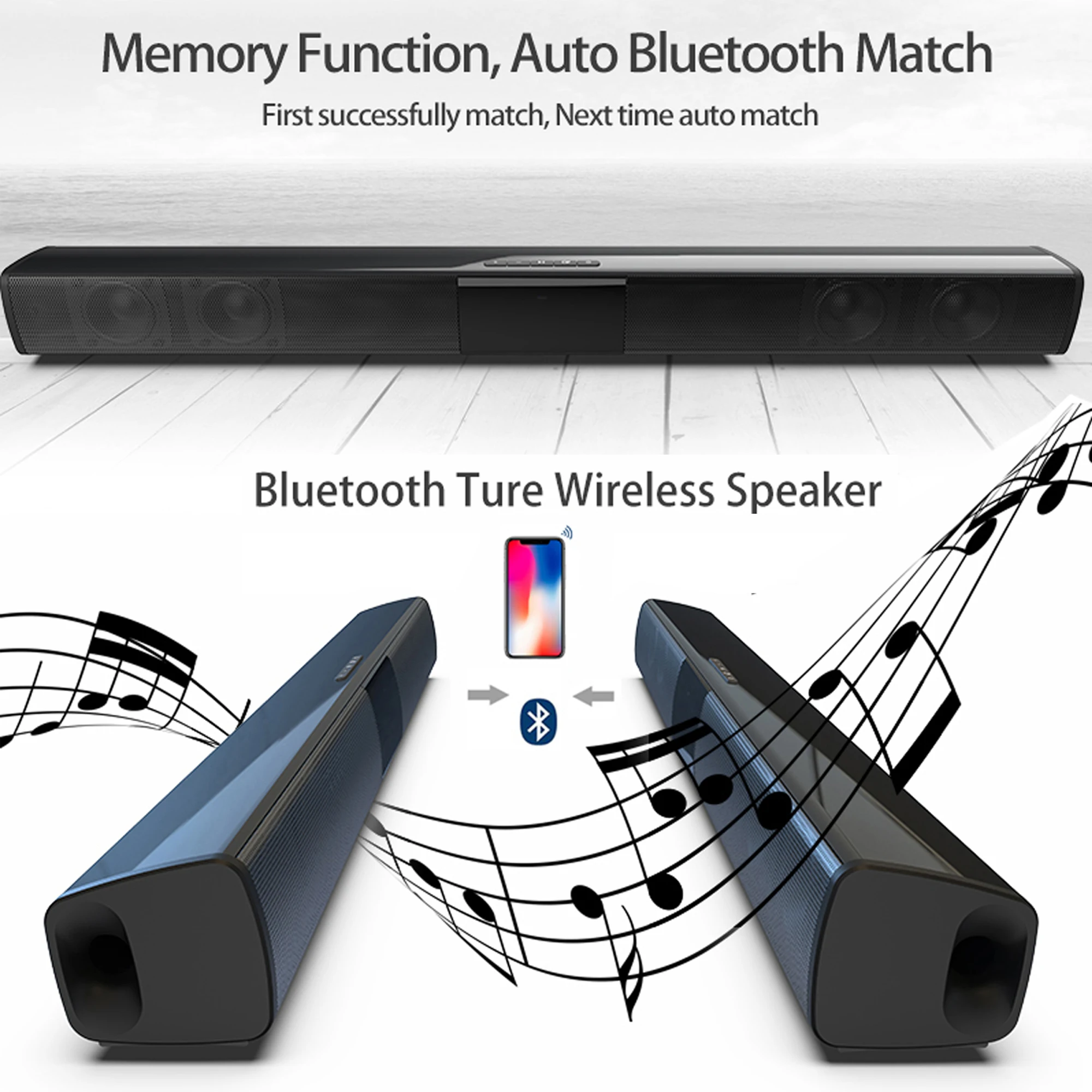 40W High Power Soundbar für TV – Home Cinema Speaker System Bewertung und Preis