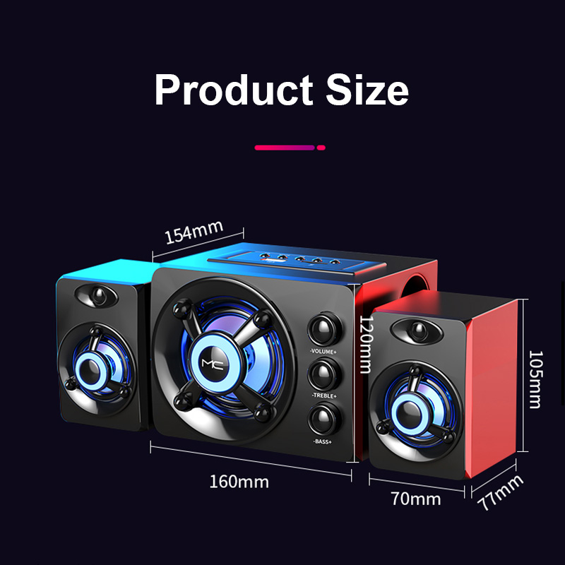 HIFI 3D Stereo Farbige LED-Lau – Home Cinema With Wireless Rear Speakers Bewertung und Preis