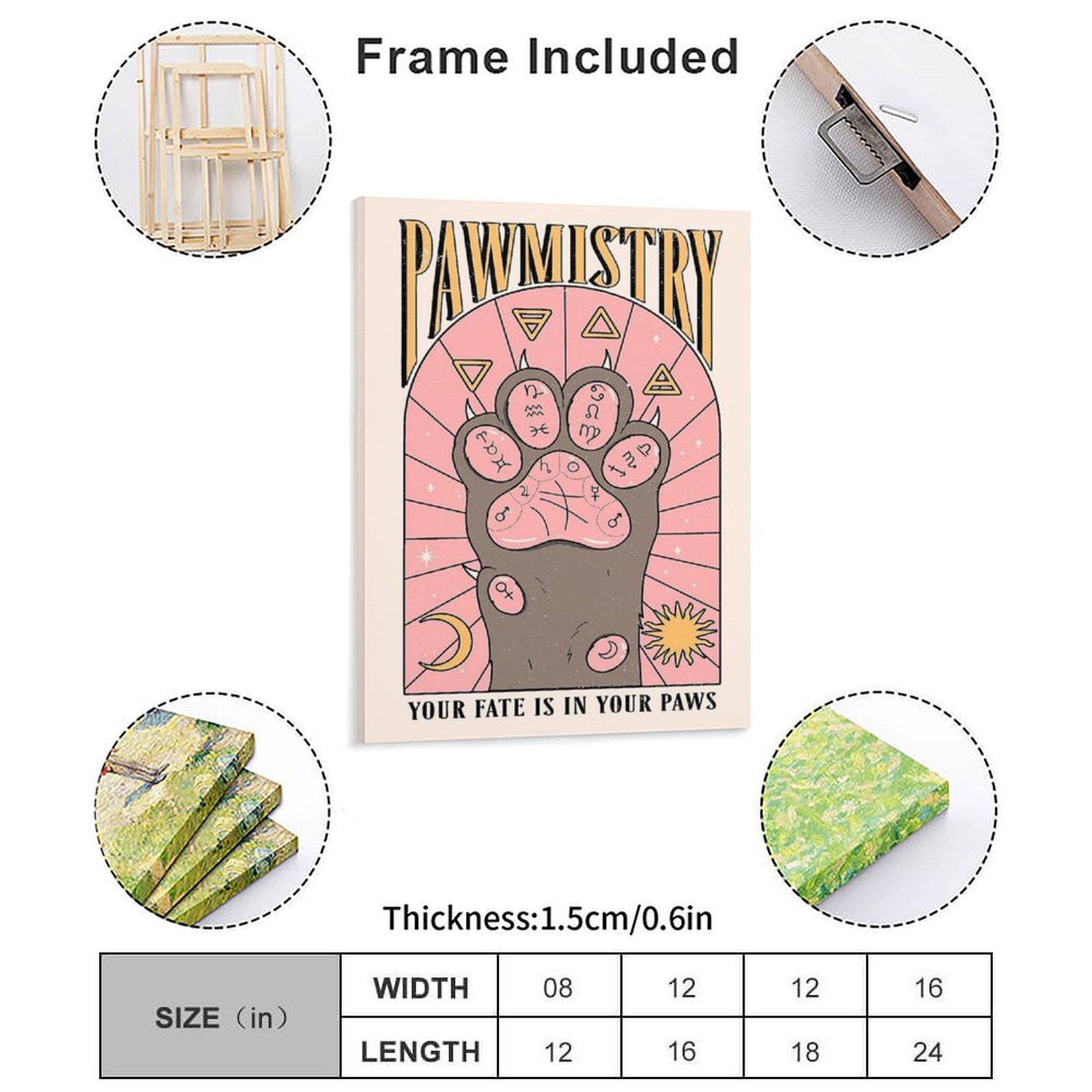Pawmistry Leinwandgemälde, Pos – Home Cinema In Bewertung und Preis