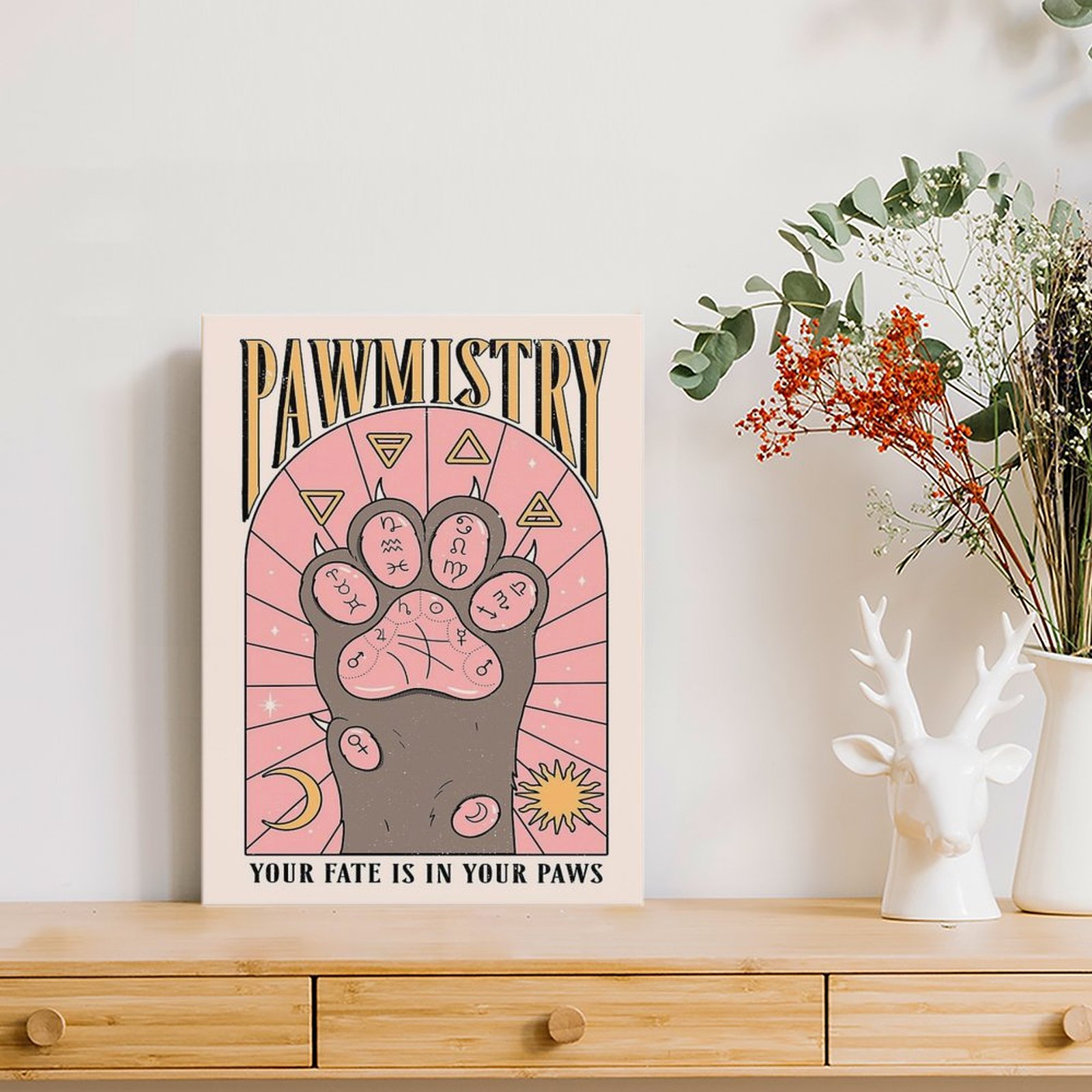 Pawmistry Leinwandgemälde, Pos – Home Cinema In Bewertung und Preis